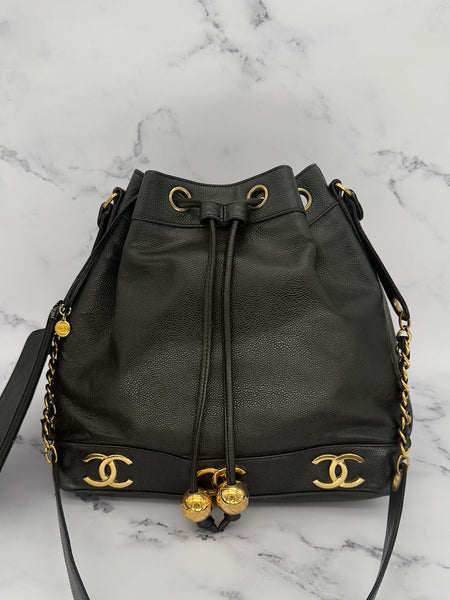 Chanel Triple Coco Drawstring Bag