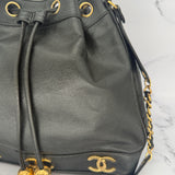 Chanel Triple Coco Drawstring Bag