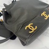 Chanel Triple Coco Drawstring Bag