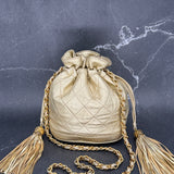 Chanel Matelasse Bucket Bag in Gold