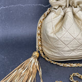 Chanel Matelasse Bucket Bag in Gold