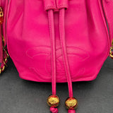 Rare Chanel Decacoco Mini Drawstring Bag in Pink