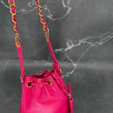 Rare Chanel Decacoco Mini Drawstring Bag in Pink