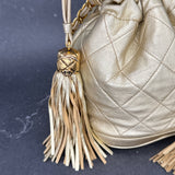 Chanel Matelasse Bucket Bag in Gold