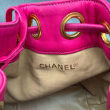 Rare Chanel Decacoco Mini Drawstring Bag in Pink
