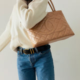 Rare Chanel Médallion in Pearl Gold