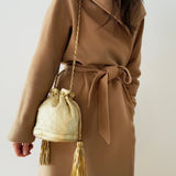 Chanel Matelasse Bucket Bag in Gold