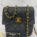 Chanel Turnlock Crossbody Bag in Navy