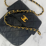Chanel Turnlock Crossbody Bag in Navy