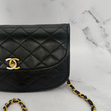 Chanel Lambskin Paris Half Moon Bag