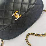 Chanel Lambskin Paris Half Moon Bag