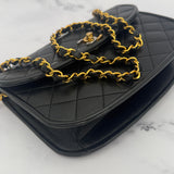 Chanel Lambskin Paris Half Moon Bag