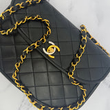 Chanel Lambskin Paris Half Moon Bag