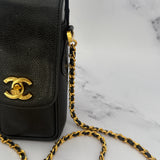 Chanel Turnlock Mini Bag in Caviar