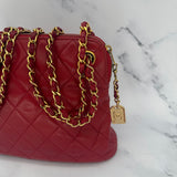 Chanel Matelasse Shoulder Bag in Red