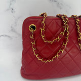 Chanel Matelasse Shoulder Bag in Red