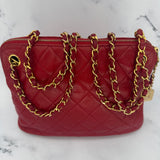 Chanel Matelasse Shoulder Bag in Red