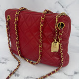 Chanel Matelasse Shoulder Bag in Red