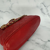 Chanel Matelasse Shoulder Bag in Red
