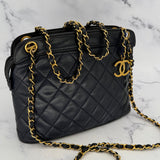 Chanel CC Double Chain Bag in Navy