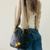 Chanel Deacoco Drawstring Bag in Caviar