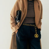 Chanel Lambskin Paris Half Moon Bag