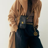 Chanel Turnlock Mini Bag in Caviar