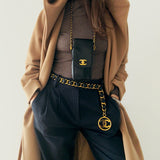 Chanel Turnlock Mini Bag in Caviar