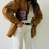 Rare Chanel Timeless Mini Flap in Burgundy