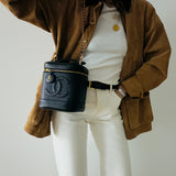 Chanel Vintage Caviar Vanity Case