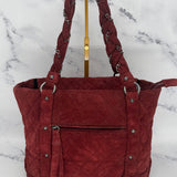 Chanel Rare Lady Braids in Burgundy Suede