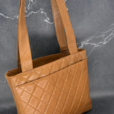 Rare Chanel Caramel Double Turnlock Tote