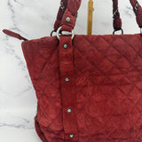 Chanel Rare Lady Braids in Burgundy Suede