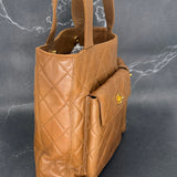 Rare Chanel Caramel Double Turnlock Tote