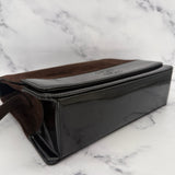 Rare Chanel Suede Coco Mark Shoulder Bag