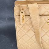 Chanel Timeless Turnlock Tote in Beige