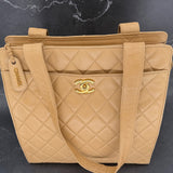 Chanel Timeless Turnlock Tote in Beige