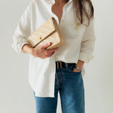 Rare Chanel Diagonal Stitch Classic Flap