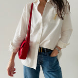 Rare Chanel Matelasse Shoulder Bag in Red