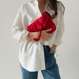 Rare Chanel Matelasse Shoulder Bag in Red