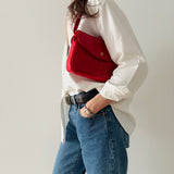 Rare Chanel Matelasse Shoulder Bag in Red