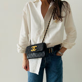 Chanel Big Logo Mini Flap Bag