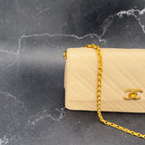 Rare Chanel Diagonal Stitch Classic Flap