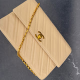 Rare Chanel Diagonal Stitch Classic Flap