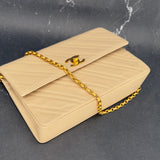 Rare Chanel Diagonal Stitch Classic Flap