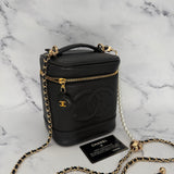 Chanel Vintage Caviar Vanity Case