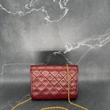 Rare Chanel Timeless Mini Flap in Burgundy