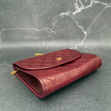 Rare Chanel Timeless Mini Flap in Burgundy