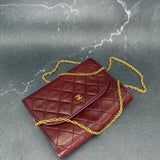 Rare Chanel Timeless Mini Flap in Burgundy