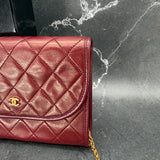Rare Chanel Timeless Mini Flap in Burgundy
